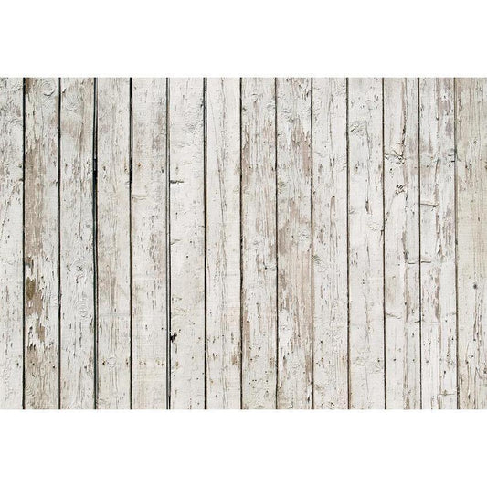 White Grunge Wooden Planet Floor Mat Backdrop For Photography