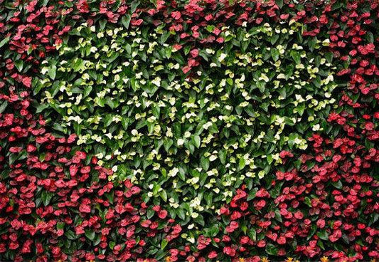 Love Heart Flower Wall  Backdrop For Events Photography