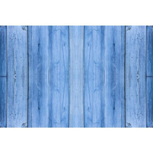 Blue Nature Wooden Floor Texture Backdrop for Photo Booth