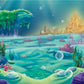 Undersea Gold Castle Baby Show Backdrops for Party