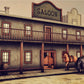 West Saloon Wooden House Retro Photography Backdrops