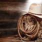 Autumn Barn Straw Rope Photo Backdrop for Photography Prop