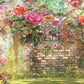 Floral Wall Vintage Brick Backdrop