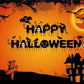 Black Castle Halloween Photo Backdrop for Party