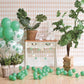 Tropical Birthday Wood Floor Backdrop for Party