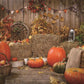 Rustic Wooden Fall Straw Backdrops