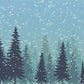 Snowflake Pine Forest Christmas Photography Backdrop