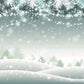 Snow Christmas Pine Bright Photo Booth Backdrop for Photo