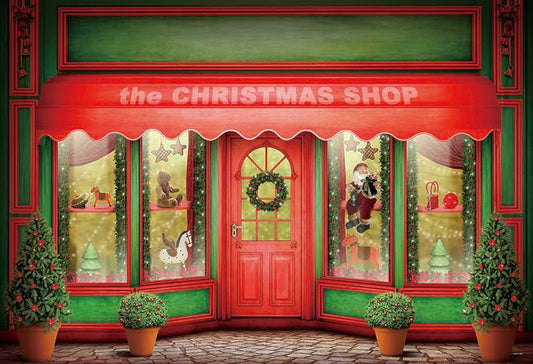 The Christmas Gift Shop Backdrops for Photos