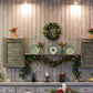 Grey Wooden Christmas Decor Backdrop for Picture