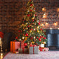Dark Brick Wall Christmas Backdrop for Party
