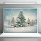 Merry Christmas Cartoon Snowman Backdrops
