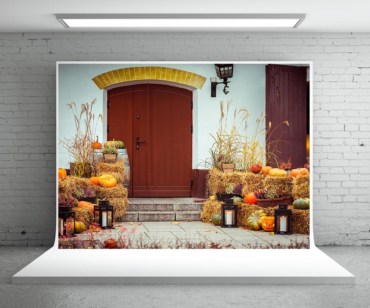 Buy Fall Haystack Autumn Backdrop for Photography Prop Online ...