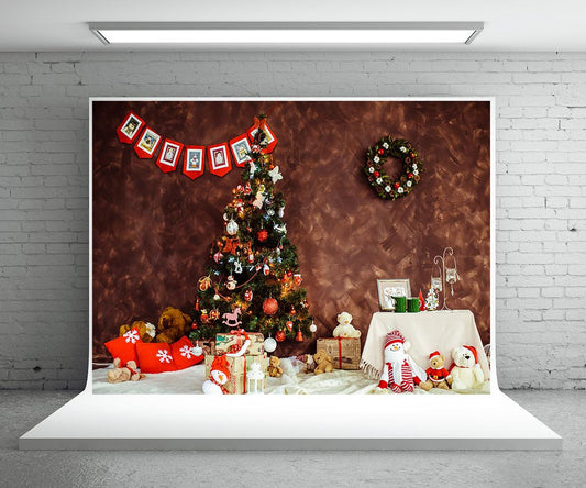 Brown Christmas Photography Backdrop for Picture