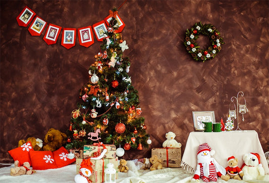 Brown Christmas Photography Backdrop for Picture