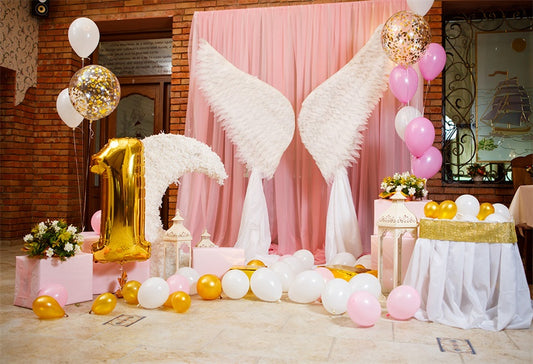 1st Angel Wing Photography Backdrop for Baby