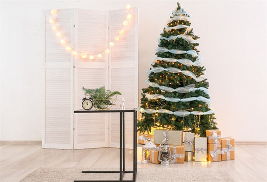 Christmas Light Tree Backdrop for Photo Studio