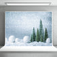 Sliver Glitter Snow Pine Photography Backdrop for Christmas