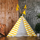Yellow and White Tent Baby Show Backdrops for Party