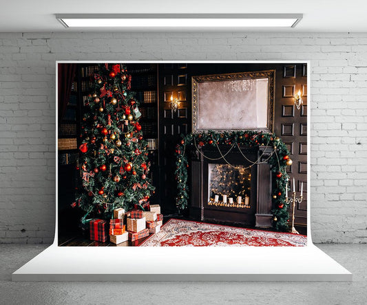 Luxurious Christmas Tree Backdrop for Photography Prop