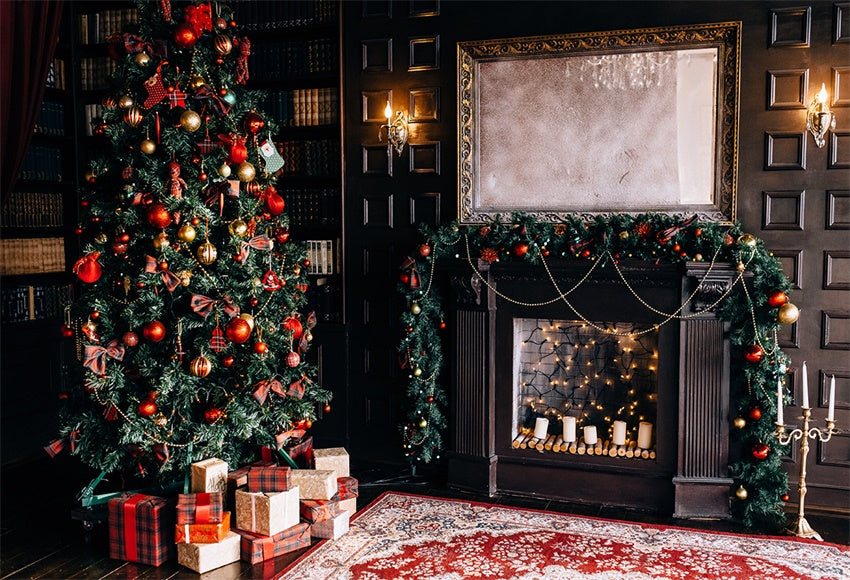 Luxurious Christmas Tree Backdrop for Photography Prop