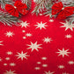 Red Butterfly Red Christmas Snowflake Backdrop for Photos