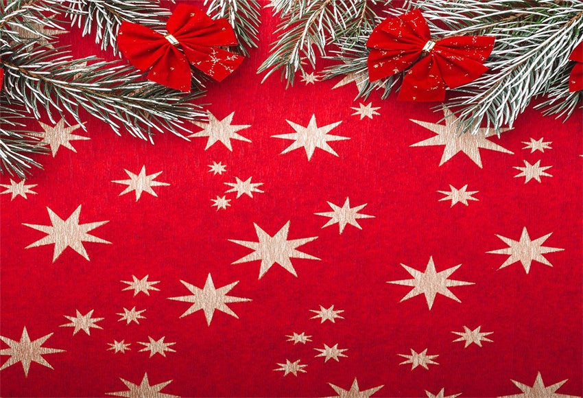 Red Butterfly Red Christmas Snowflake Backdrop for Photos