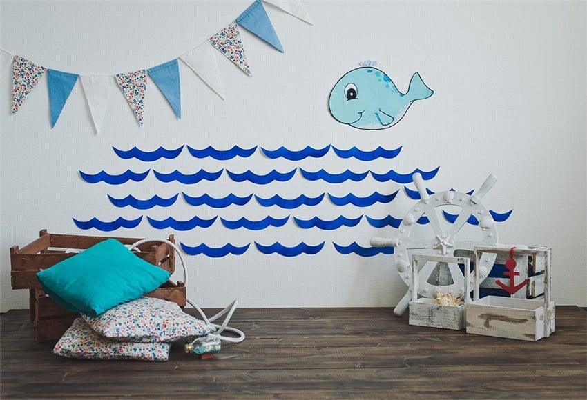 Nautical Baby Show Under Sea Backdrops for Party