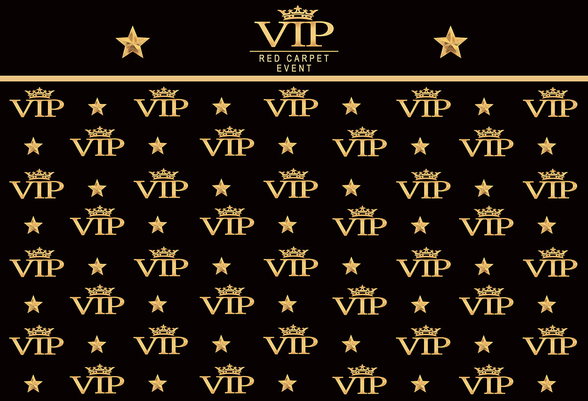 Black Photography Backdrops VIP for Party