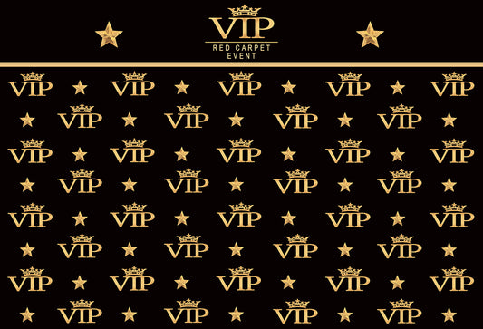Black Photography Backdrops VIP for Party