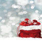 Christmas Red Gift Bags Glitter Bokeh Backdrops