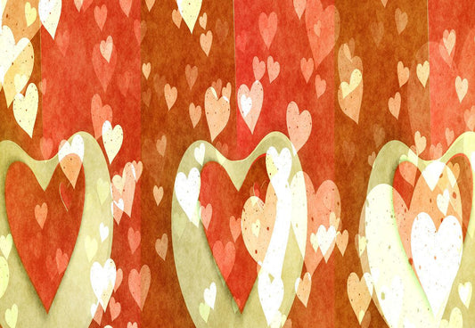 Valentine's Day Red Wedding Heart Backdrops