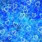 Blue Theme White Heart Valentine's Day Photo Backdrops