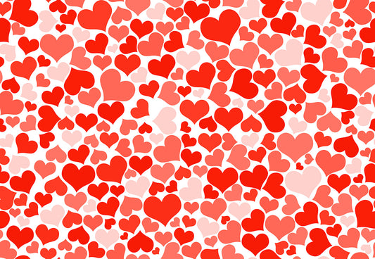 Red Heart Valentine's Day Photography Backdrops