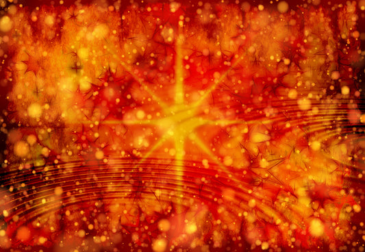 Red Abstract Bokeh Star Backdrops for Photo