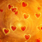 Gold Red Heart Happy Valentine's Day Photo Studio Backdrops