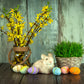 Vintage Wood Wall Rabbit Easter Photography Backdrops