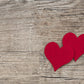 Vintage Wood Wall Red Heart Valentine's Day Backdrops