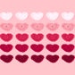Sweet Pink Knitting Heart Valentine's Day Backdrop for Picture