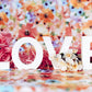 Valentine's Day Floral Love Photography Backdrops