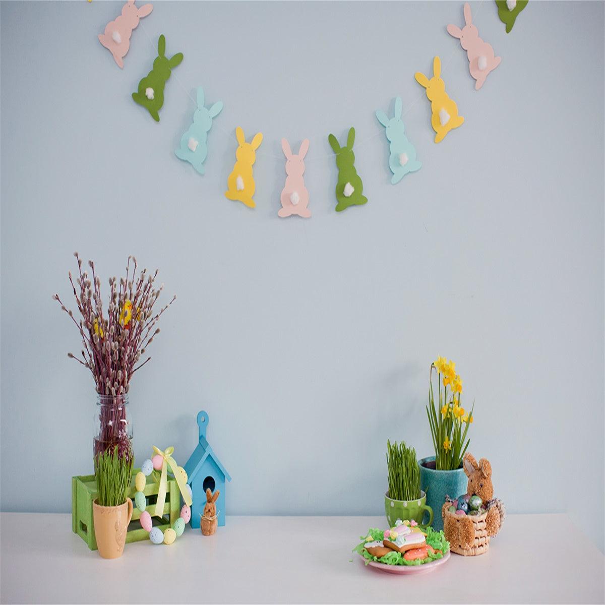 Easter Spring Rabbit Photography Backdrops for Picture