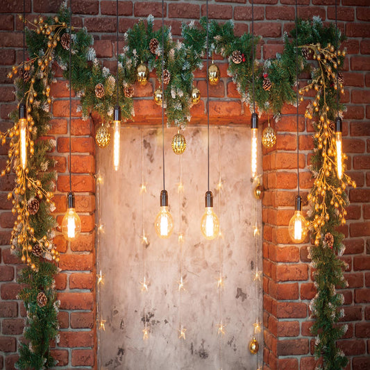 Red Brick Wall Light Bright Wedding Backdrops for Photography Prop