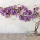 Lavender Flowers Branches Stone Floor Backdrops for Wedding