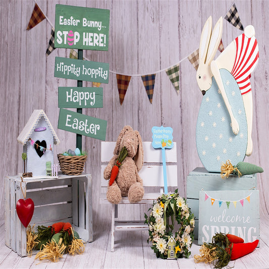 Spring Happy Easter Big Egg Photo Booth Prop Backdrops