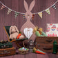 Big Rabbit Happy Easter Eggs Photography Backdrops