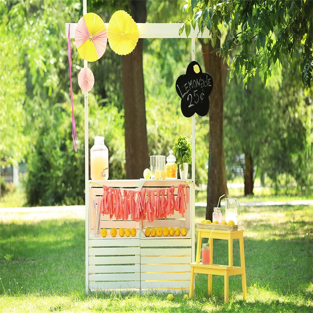 Spring Lemon Juice Backdrops for Studio