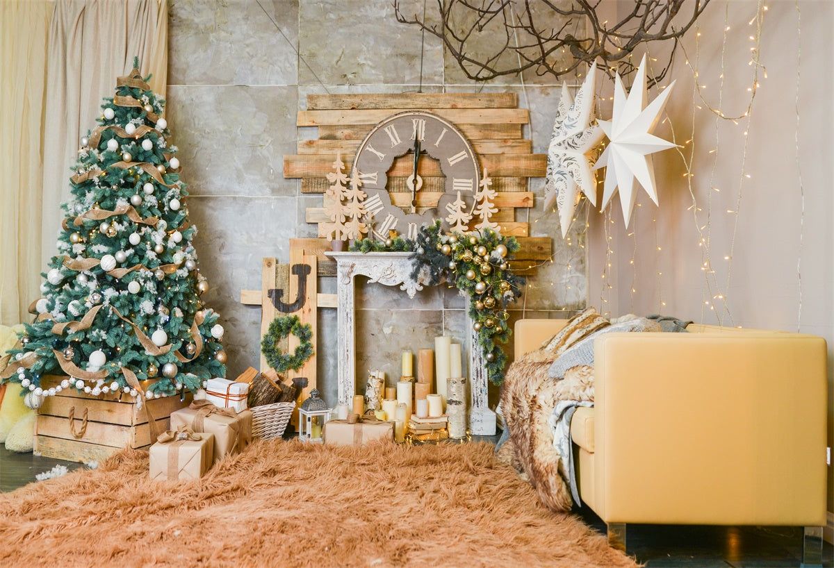 Merry Christmas Branches Photography Backdrops for Prop