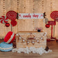 Candy Shop Baby Birthday Backdrops for Party