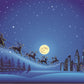 Night of Super City Santa Claus Christmas Photo Backdrops for Mini Session
