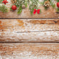 Wood Christmas with Snowflake Photography Backdrops